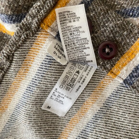 AMERICAN APPAREL FLANNEL SIZE MEDIUM PREOWNED MADE IN USA - Picture 3 of 9